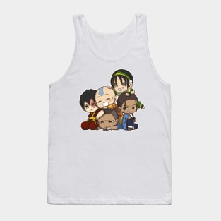 Avatar the Last Airbender Chibi Gaang Sticker Tank Top